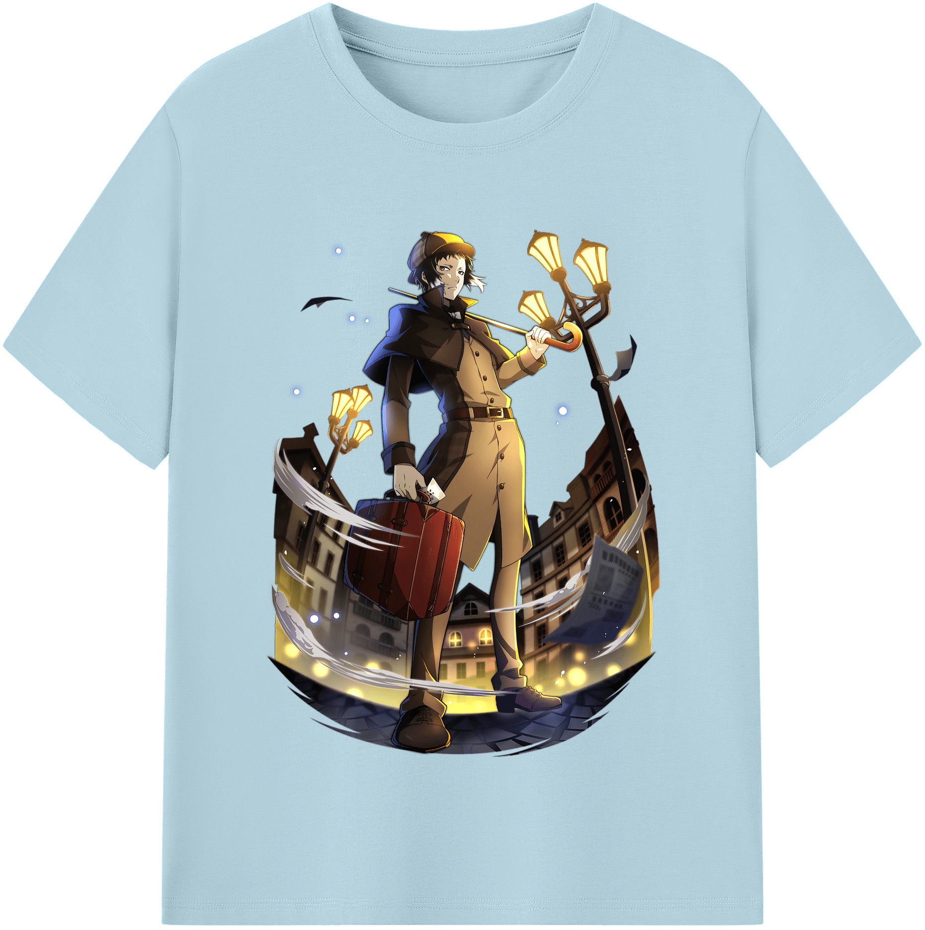 （画像用） 文豪ストレイドッグス Bungo Stray Dogs 綿100％半袖Tシャツ（フロントプリント）